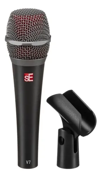 Micrófono Vocal Dinámico Se Electronics V7 Gris
