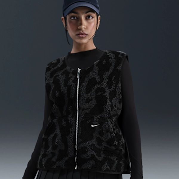 Nike Sportswear Fleeceväst med hög lugg för kvinnor
