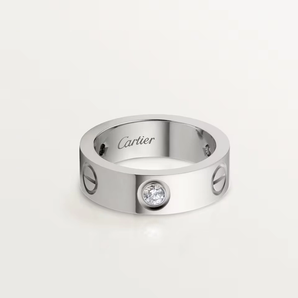 LOVE ring, classic model, 3 diamonds