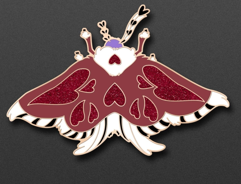 Intruder Valentino Enamel Pin | Hazbin Hotel pin