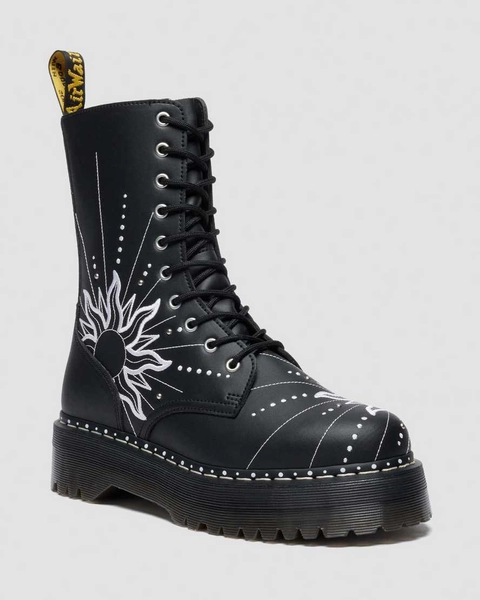 DR MARTENS Jadon Hi Solar Flare Reclaimed Leather Platform Boots