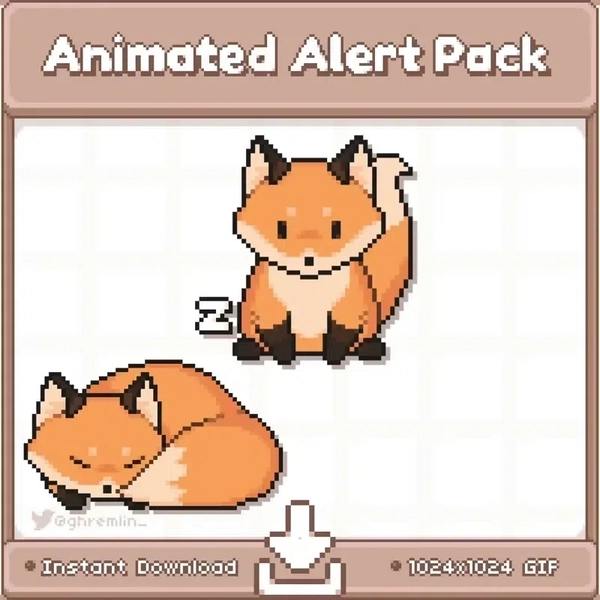 Premade asset: ANIMATED Little Fox by ghremlin🌿