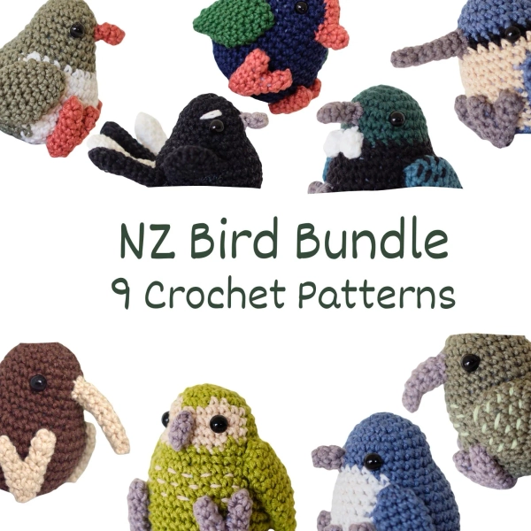 NZ Birds Crochet Pattern Bundle PDF
