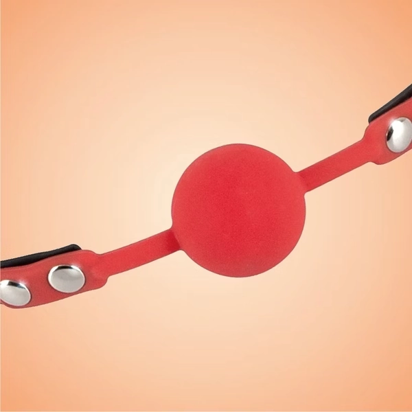 Silikonknebel rot