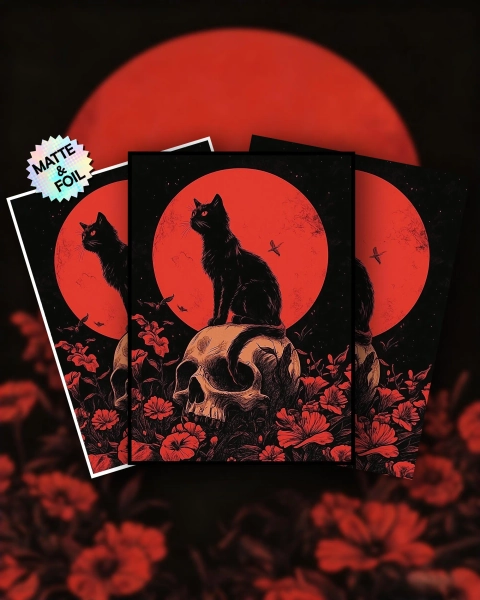 TCG Card Sleeves, MTG Cat Sleeves, Matte/Foil Options, High-Definition