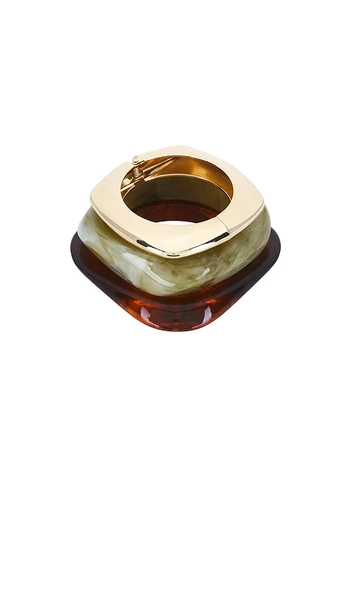Epifene Bangles Set Of 3 in Brown.
