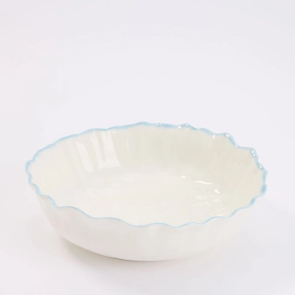 Chyka Home Petal Bowl Blue & White 19 cm