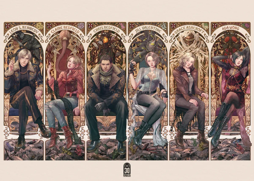 'Resident Evil Anniversary' Poster, picture, metal print, paint by Resident Evil | Displate