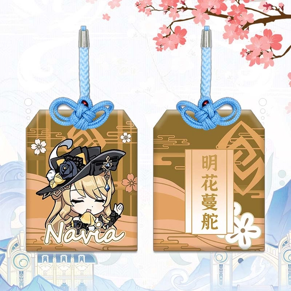 Genshin Impact Omamori Charm Cute Genshin Amulet - Navia