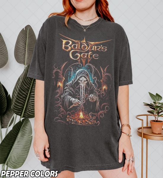 Retro 90's Baldurs Gate 3 T-shirt, Baldurs Gate 3 Gaming Fan Comfort Colors Graphic T-shirt, Gift for Women and Man Unisex T-shirt - Etsy Canada