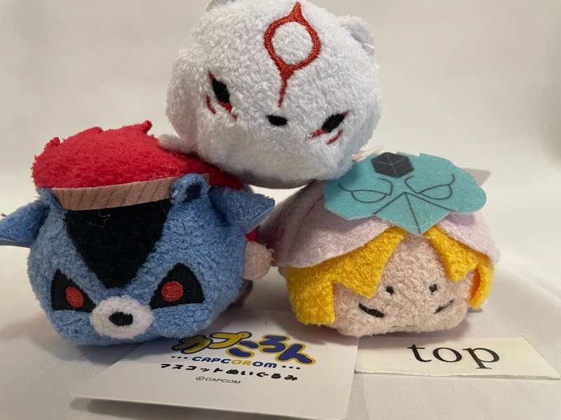 CAPCOROM Mascot Plush Okami Amaterasu Okikurumi Oki Waka Ushiwaka CAPCOM STORE