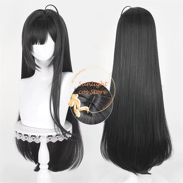 NIKKE Mint 민테 メンテー Cosplay Wig 100cm Black Grey Mixed Anime Wigs For Woman Heat Resistant Synthetic Hair Halloween Role Play - AliExpress 200000532