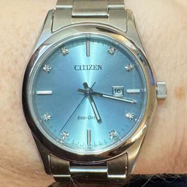Sport Luxury Light Blue Dial Stainless Steel Bracelet EW2700-54L | CITIZEN