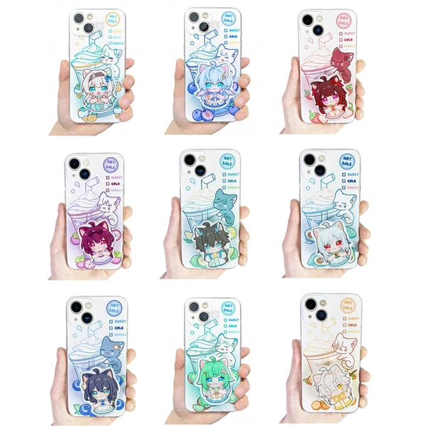 Cat Honkai Star Rail iPhone Case with HSR Phone Grip - Sparkle