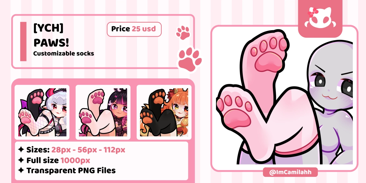 🐾 | Paws YCH by ImCamilahh