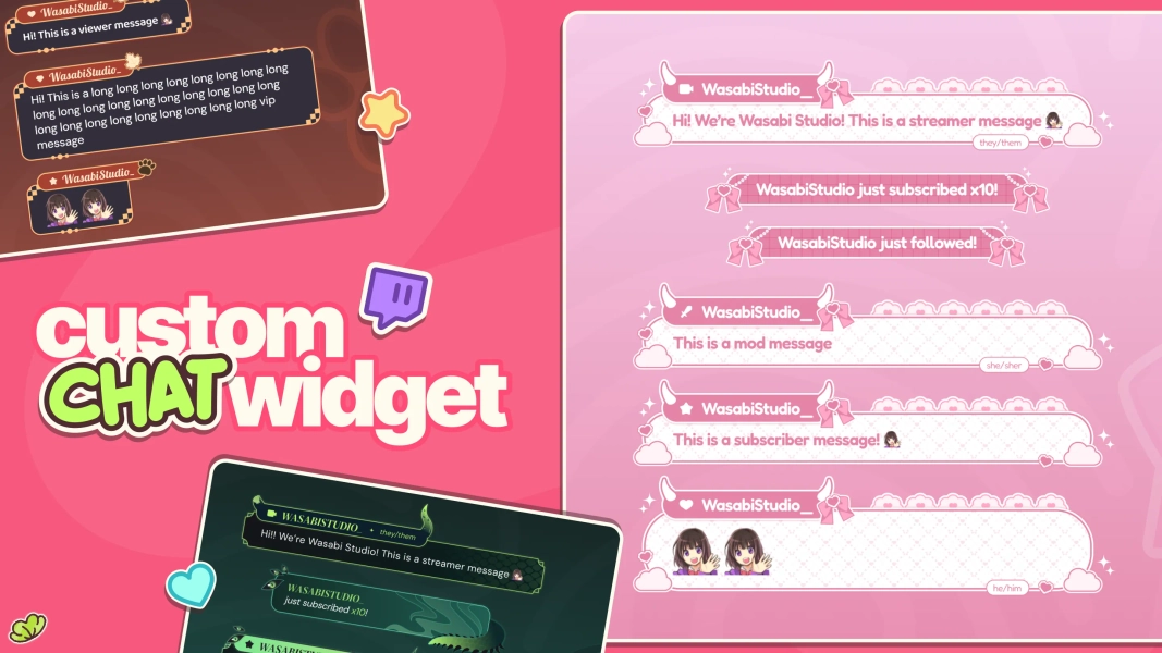 Custom Chat Widget Twitch by WasabiStudio (@WasabiStudio)