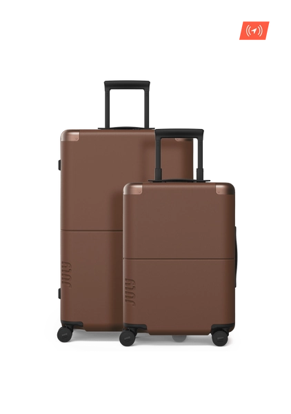 July Luggage Dark Brown Plus Set
