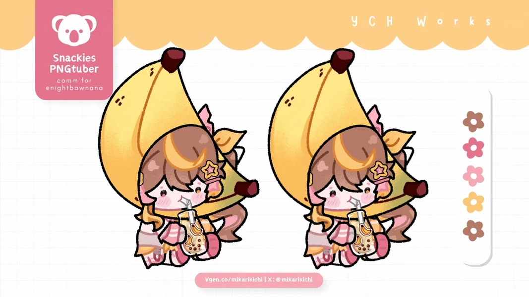 YCH: Snackies PNGtuber by Mika (@mikarikichi)