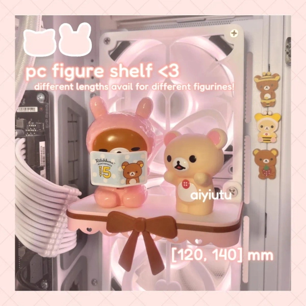 Bow & Lace Pc Figure Shelf | 120 140 Mm Fans | Figurine Display Platform | Read Description - Etsy