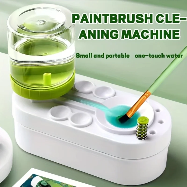 Paintbrush cleaning machine