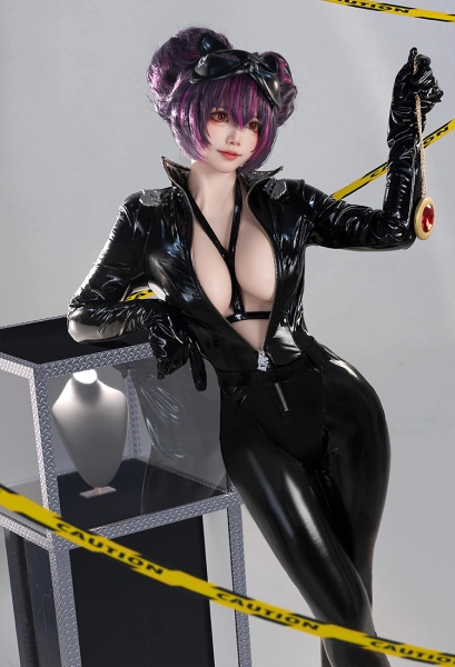 Nikke Quency Cosplay Costume Jumpsuit with Mask Belt