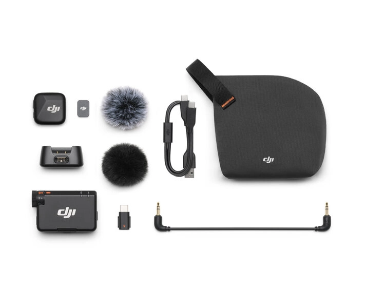 Mikro bevielė - DJI - Mic Mini - Kompaktiška ir lengva - Veikimo trukm