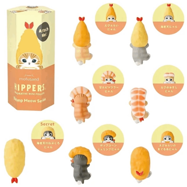 Sonny Angel SHRIMP MEOW Mofusand Series Hanging Figure - 1pc Surprise Box