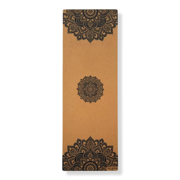 Cork Yoga Mat 1.5mm - Mandala Black