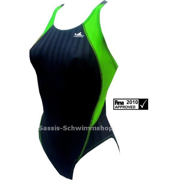 YINGFA Wettkampfanzug Speedsuit schwarz/grün