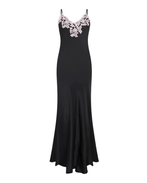 Darina Long Slip in Black/Pink | By Agent Provocateur