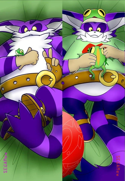 Big the Cat dakimakura pillowcase body pillow Sonic hedgehog