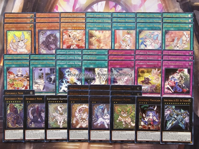 Yugioh Purrely Deck 55 Card Expurrely Epurrely Noir Plump ZEUS Tournament Ready