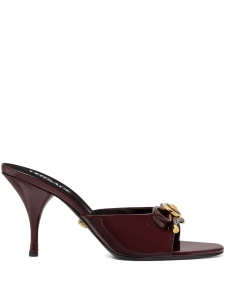 Versace 85mm bow-embellished leather sandals | 35