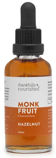 Thankfully Nourished Monk Fruit Concentrate Hazelnut 50ml