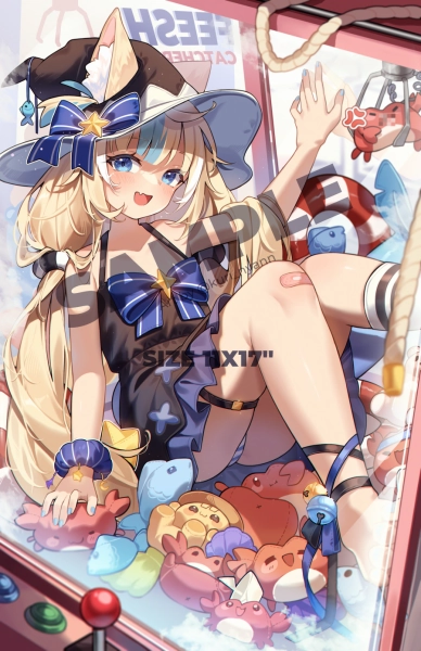 Art Print Sameko Saba Witch - Vtuber Indie Poster — Kuri Nyann | Anime & Vtuber Fan Art Illustrations