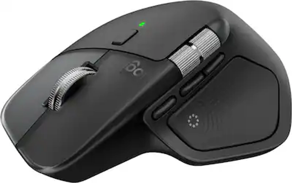 Logitech - MX Master 4 - Adobe Edition - Wireless Laser Ergonomic Mouse with Advanced Performance Haptic Feedback - Wireless - Black