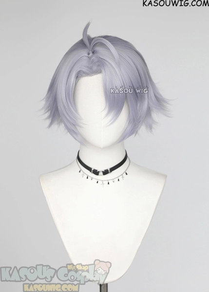 Honkai: Star Rail Phainon silver lilac short layered flippy wig