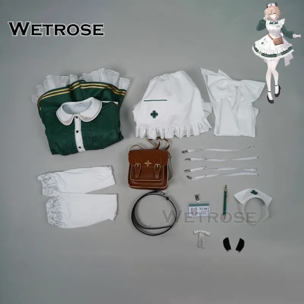 [Wetrose] Pre-Order Vtuber Nimi Nightmare Nurse Maid Cosplay Costume