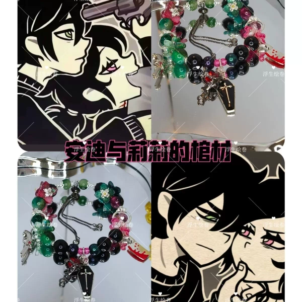 Andy and Lily's Coffin Tour Andy and Lily's Coffin Impression Bracelet Cosplay Anime Bracelet