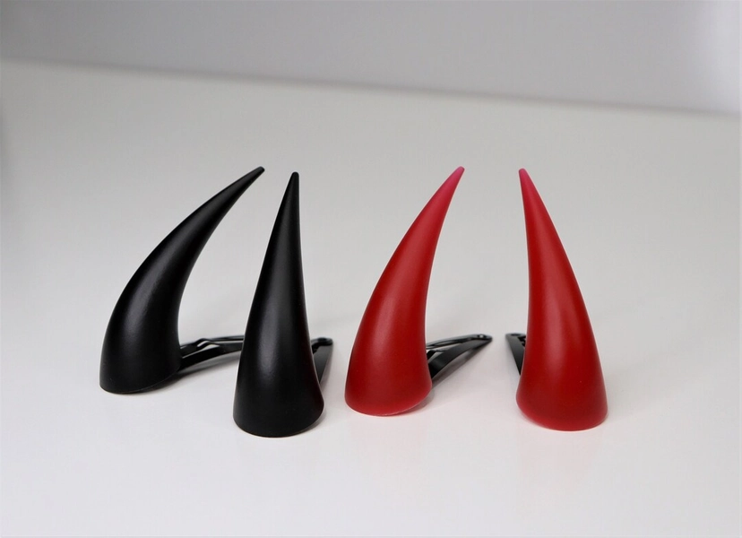 Oni Ogre Demon Horns Hair Clips Medium Size - Etsy