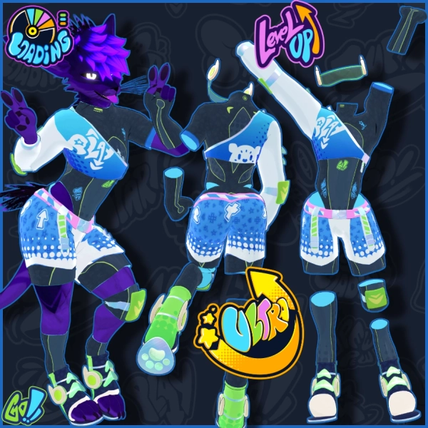 ULTRA outfit MULTIBASE (Rexouium 1.7, Shia Bunnia, AuxWave, Pubbchi, Nardo, Bjorn, Dante, Hyenid, KitFox, Buff Bird, Canis Woof, Naali, Genowo, Seraphim V-01, Nawulf, Archer, Swaggon, ...) now with AUDIO LINK! (inspired by Furality Ultra) by skerek on Jinxxy