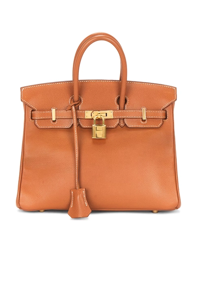 Hermes Vintage Epsom Birkin 25 Handbag in Brown