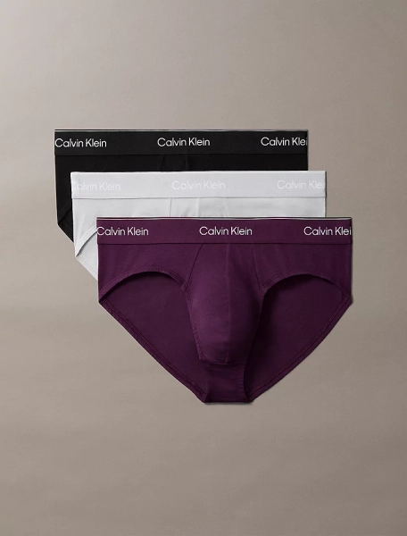 3 Pack Hip Briefs - Icon Cotton Stretch