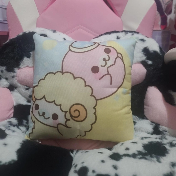 🩷 Mamegoma throw pillow 30x30cm 100% polyester ^_^...