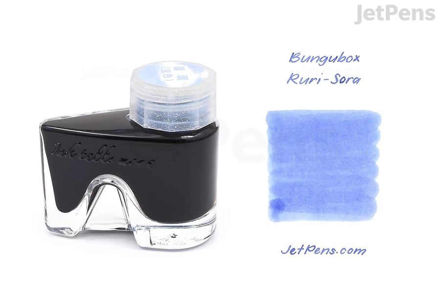 Bungubox Omaezaki Ruri-Sora (Sky) Ink - Ink Tells More - 30 ml Bottle