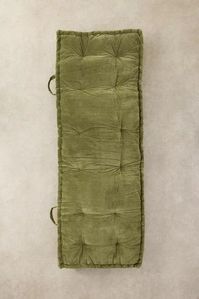 Rohini Olive Velvet Daybed Cushion