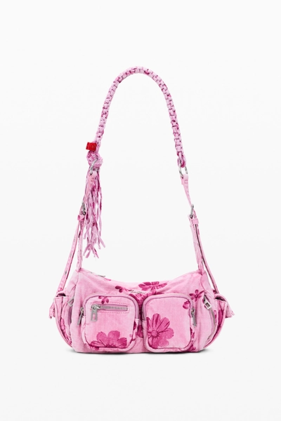 Medium denim crossbody bag