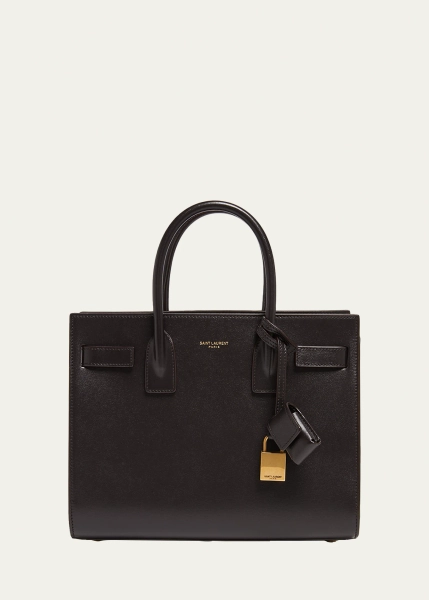Sac De Jour Baby Top-Handle Bag in Smooth Leather
