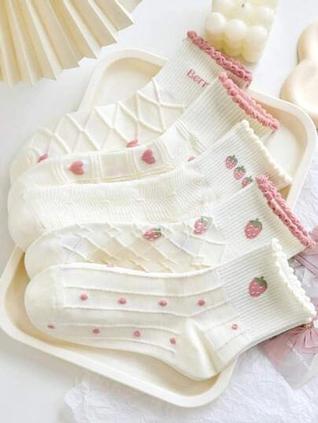 Conjunto de 5 pares de meias - Tamanho 36