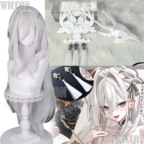 Spiel Azur Lane Hakuhou Kimono Haut Cosplay Mädchen Kostüm Ohr Clip/Stud Perücke Drachen Kopfbedeckung Taille Halloween Party Comic Con - AliExpress 200000532